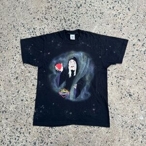VTG Very Rare 90s Evil Queen T-Shirt Witch Cartoon Movie Graphic Tee Size L